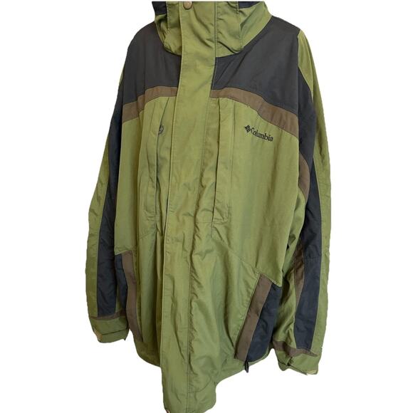 Columbia Jacket Mens XL Green Whirlibird Parka Winter Sport Ski Snow Retail $230 - Picture 1 of 16